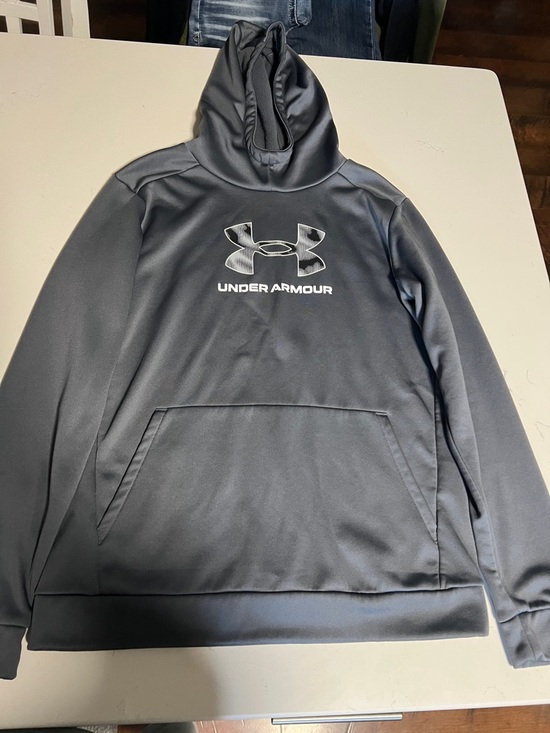 Under Armour Other - Under Armour Charcoal/Gray Pullover Hoodie with Logo